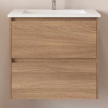 Horizon 600mm Light Oak Wall Hung Vanity